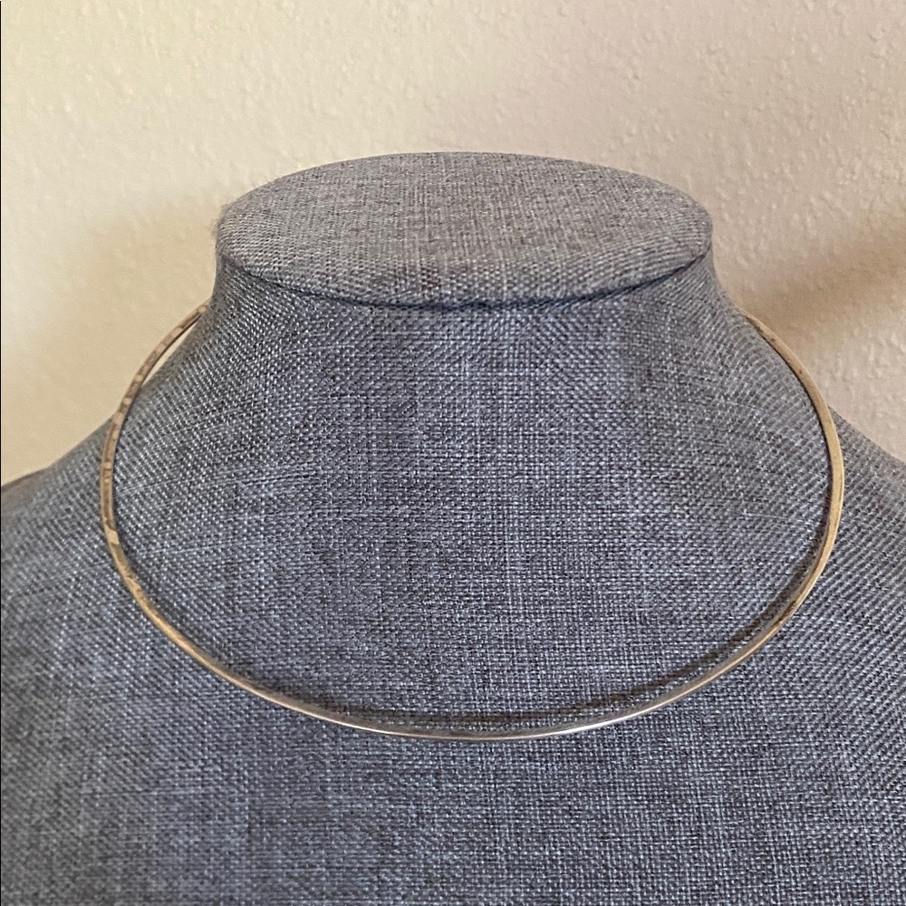 Vintage 925 Sterling Choker Torque/Torc Necklace